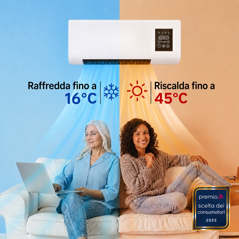 EpiCooler condizionatore portatile a doppia modalità – caldo e freddo senza installazione